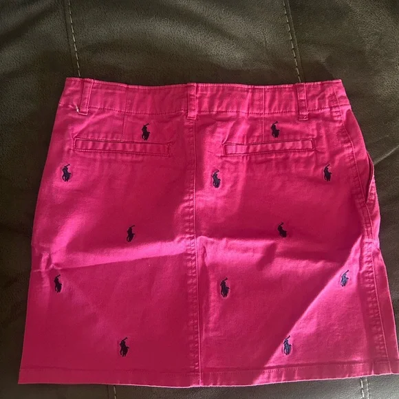 Ralph Lauren Pink Embroidered Girls Skirt - Picture 2 of 3